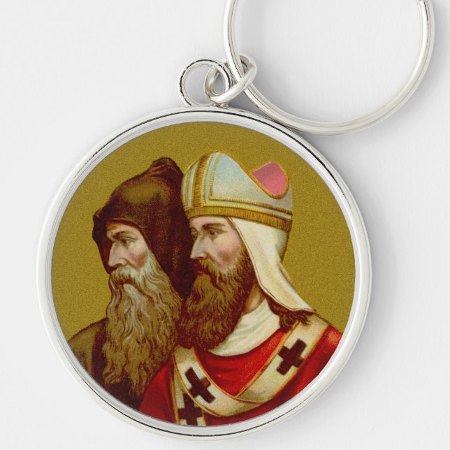 SS. Cyril & Methodius (M 001) Premium Metal Keychain (Front)