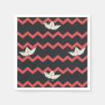 SS Georgie Boat Chevron Pattern Napkins