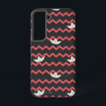 SS Georgie Boat Chevron Pattern Samsung Galaxy S22 Case<br><div class="desc">This haunting red and black chevron pattern features the iconic SS Georgie paper boat from IT. Enjoy this on a fun tote bag,  blanket,  and many more customizable Zazzle products!</div>