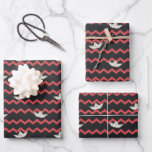 SS Georgie Boat Chevron Pattern Wrapping Paper Sheets