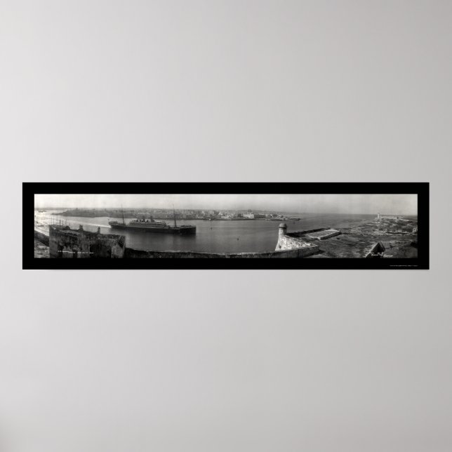 SS Hamburg Havana Photo 1911 Poster (Front)