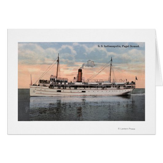 SS Indianapolis Steamer View Cards (Front Horizontal)