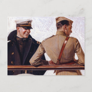 SS Leviathan, 1918 by Joseph Christian Leyendecker Postcard