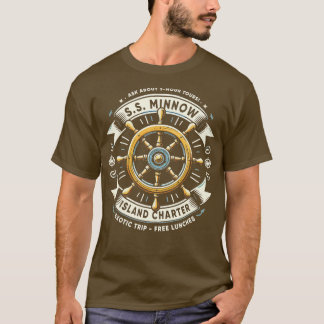 SS Minnow Island Charter Modern Vintage Style TShi T-Shirt