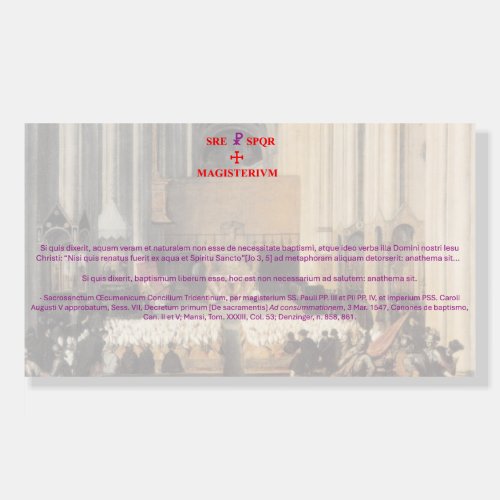 SS. Œcumenici Concilii Tridentini Canones II et V Foam Board