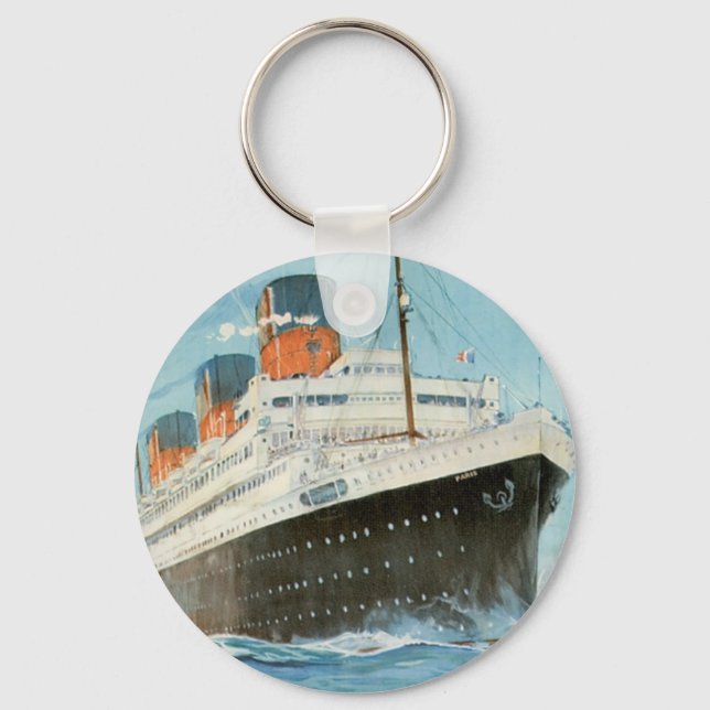 ss Paris - The French Line Keychain (Front)