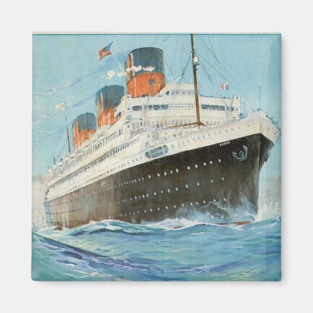 ss Paris - The French Line Magnet (Front)