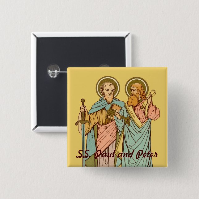 SS. Paul and Peter, Apostles (RLS 13 & 14) Button (Front & Back)