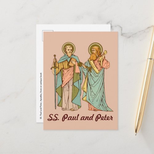 SS Paul and Peter Apostles RLS 13  14 Postcar Postcard