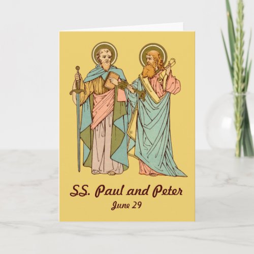 SS Paul and Peter RLS 1314 Blank Greeting  Card