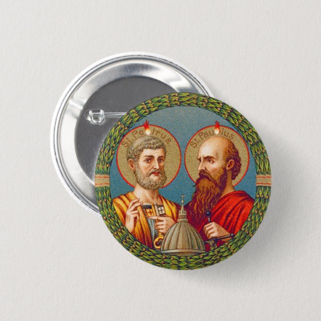 SS. Peter and Paul, Apostles (JMAS 01) Button (Front & Back)