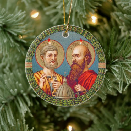 SS Peter and Paul Apostles JMAS 01 Ceramic Ornament