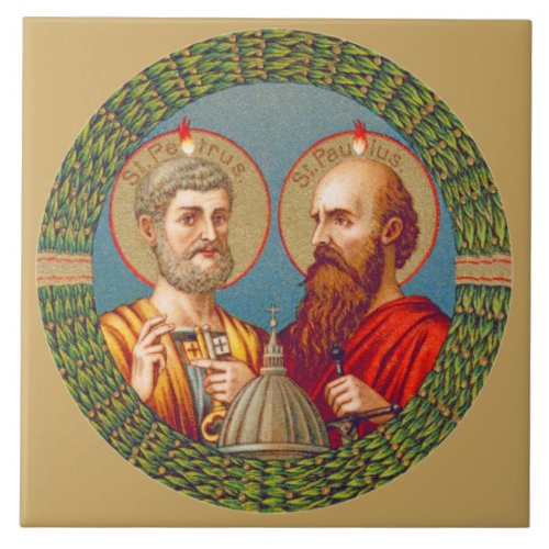 SS Peter and Paul Apostles JMAS 01 Ceramic Tile