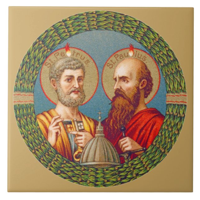 SS. Peter and Paul, Apostles (JMAS 01) Ceramic Tile (Front)