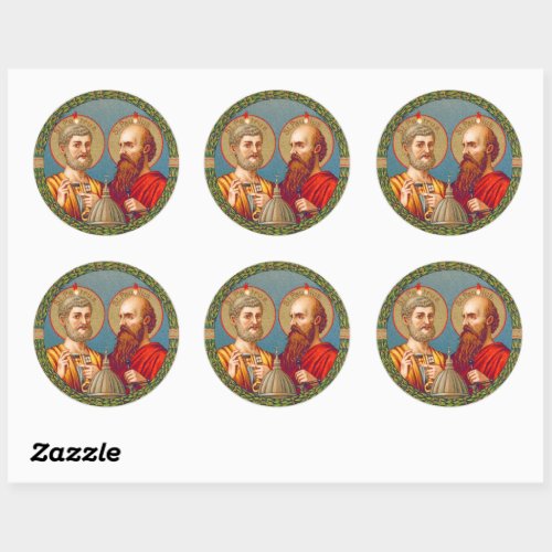 SS Peter and Paul Apostles JMAS 01 Classic Round Sticker