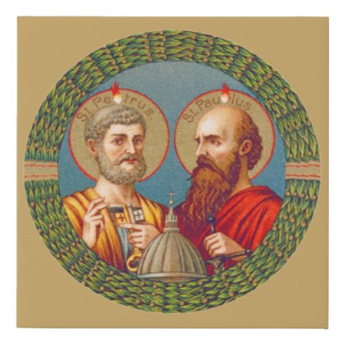 SS Peter and Paul Apostles JMAS 01 Faux Canvas Print