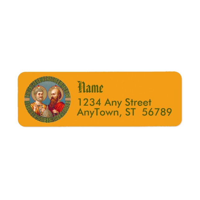 SS. Peter and Paul, Apostles (JMAS 01) Label (Front)