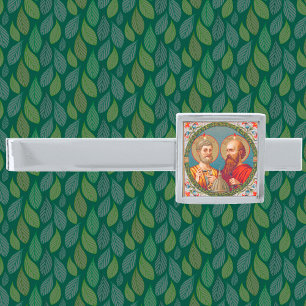 SS. Peter and Paul, Apostles (JMAS 01) Silver Finish Tie Bar