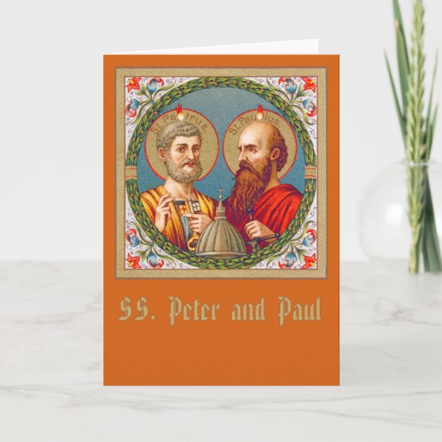SS. Peter and Paul  (JMAS 01) Blank Greeting Card (Front)