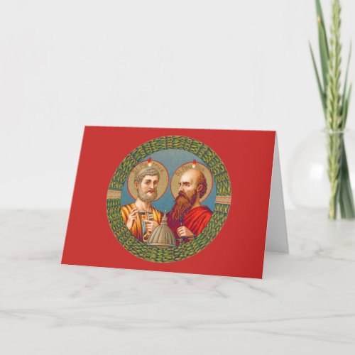 SS Peter and Paul JMAS 01 Blank Greeting Card