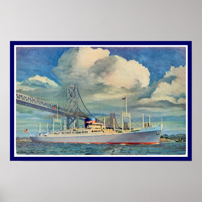 SS President Hoover Poster (Front)