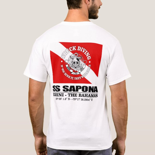 SS Sapona (best wrecks) T-Shirt (Back)