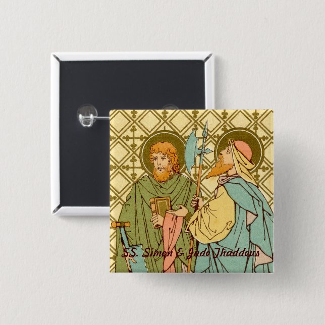 SS. Simon & Jude Thaddeus  (RLS 16) Button (Front & Back)