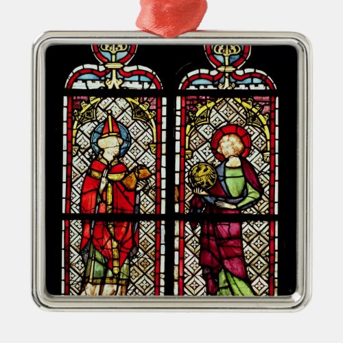 SS Sylvester and John the Evangelist Metal Ornament