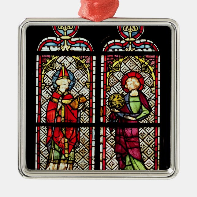 SS. Sylvester and John the Evangelist Metal Ornament (Front)