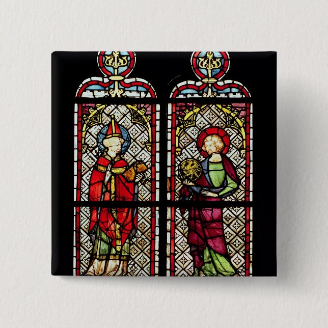 SS. Sylvester and John the Evangelist Pinback Button (Front)