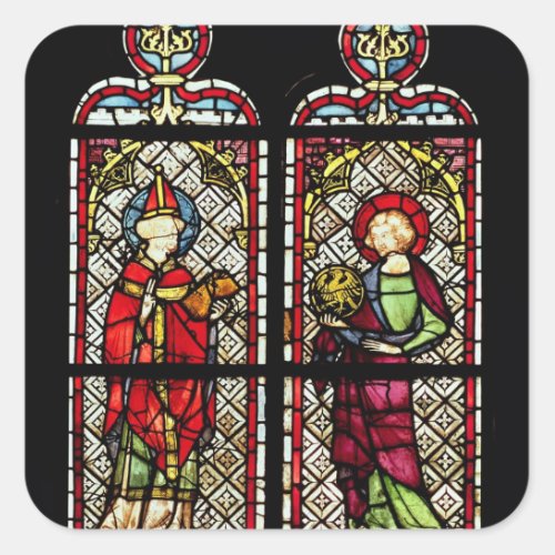 SS Sylvester and John the Evangelist Square Sticker