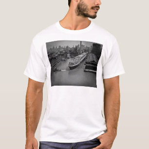 SS United States at Pier in New York City T-Shirt