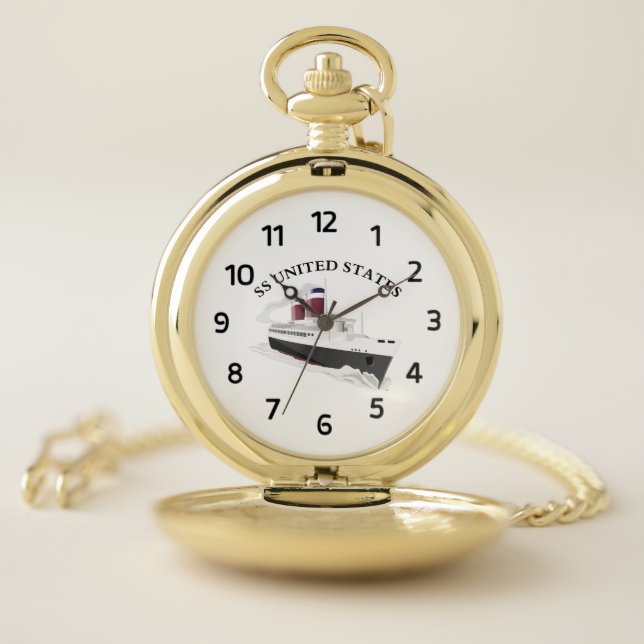 SS United States Maritime Traditions Pocket Watch (Inside)