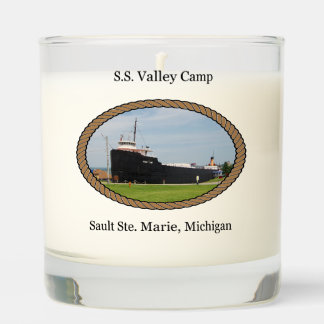 SS Valley Camp glass candle