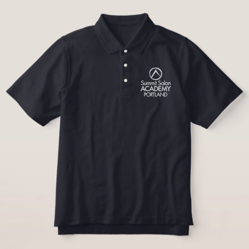 SSA _ PDX Classic Logo Embroidered Black Polo