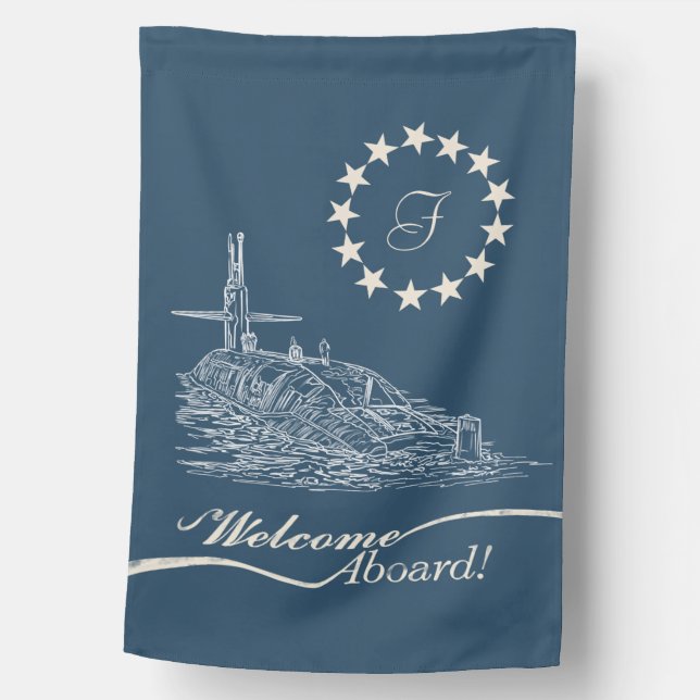 SSBN Welcome Aboard House Flag (Front)