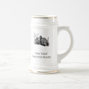 SSCN stein with logo and name