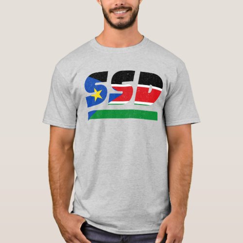 SSD South Sudan African ISO Code 3166 T_Shirt