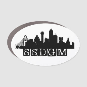 SSDGM, Dallas! Car Magnet