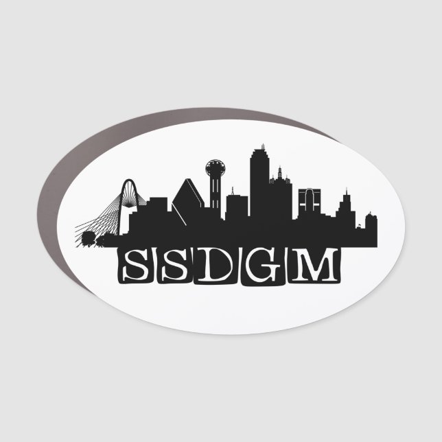 SSDGM, Dallas! Car Magnet (Front)