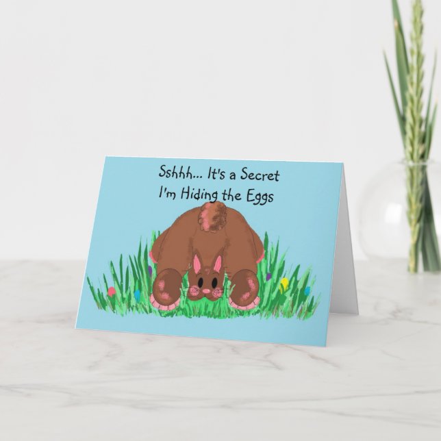 Sshhh... It's a Secret I'm Hiding ... Holiday Card (Front)