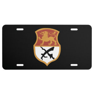 SSI - 15th Cavalry Division License Plate