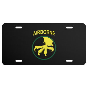 SSI - 17th Airborne Division License Plate