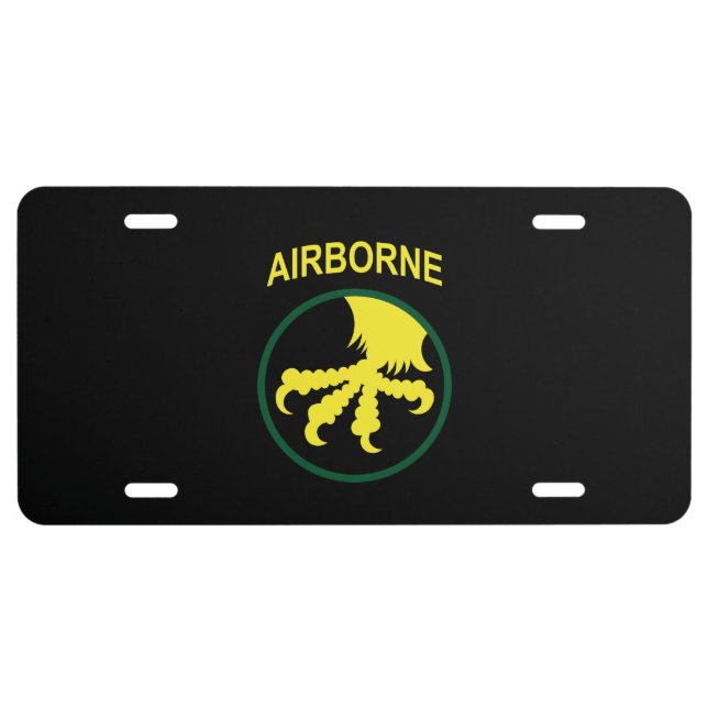 SSI - 17th Airborne Division License Plate (Front)