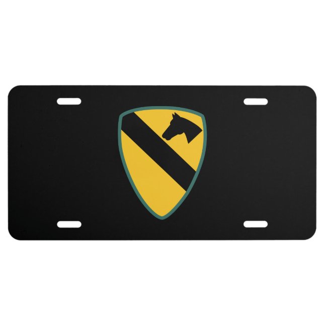 SSI - 1st Cavalry Division License Plate (Front)