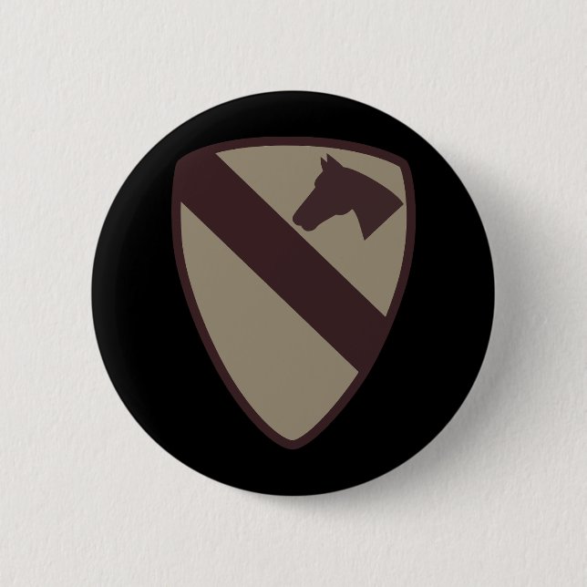 SSI - 1st Cavalry Division - Subdued Desert Button (Front)