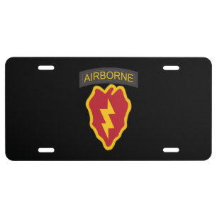 SSI - 25th Infantry Division with txt License Plate