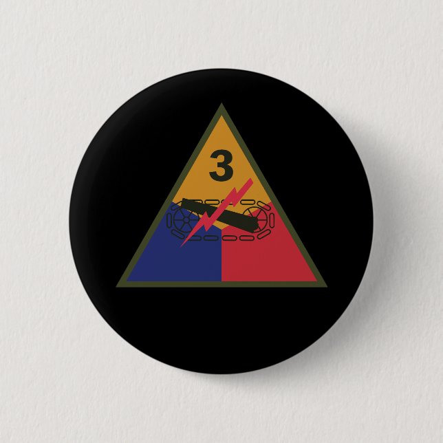 SSI - 3rd Armored Division X 300 Button (Front)