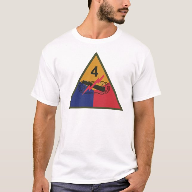 SSI - 4th Armored Division X 300 T-Shirt (Front)
