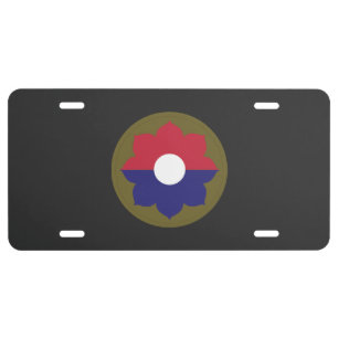 SSI - 9th Infantry Division License Plate